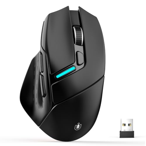 Uineer Wireless Mouse, Tri-Mode Bluetooth Mouse, USB-A Wired and 2.4G,