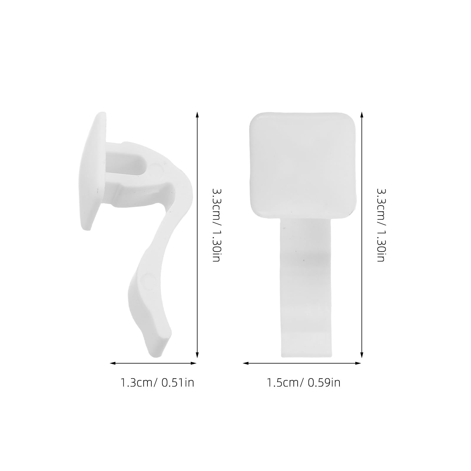 TOPBATHY Radiator Pendant Clips 10Pcs Plastic Radiator Hook Clips White for Central Heating Grill Covers Easy Installation Household Use - Image 2