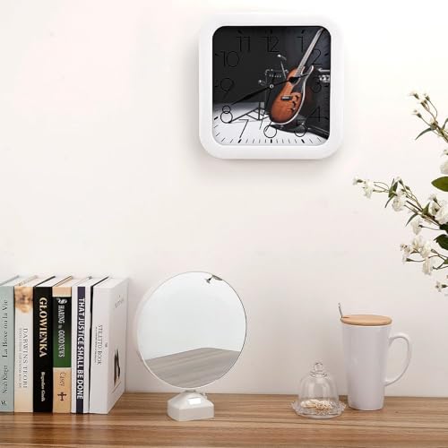 Horloge murale instrument de musique 25,4 cm décorative sans bruit