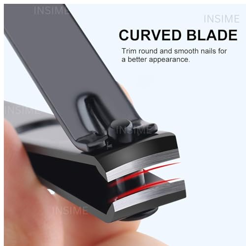 INSIME Nail cutter set for adults | Big & small Toe nail cutter nail clippers set for men women | Nail cutter kit with side Fingernail Clippers for men women | Stainless steel... - Image 5