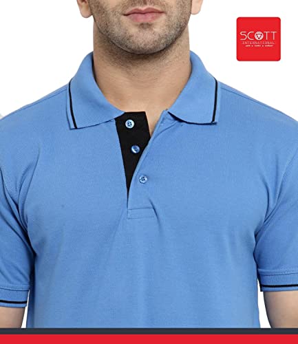 Image of Scott International Men's Cotton Regular Fit Polo Tshirt