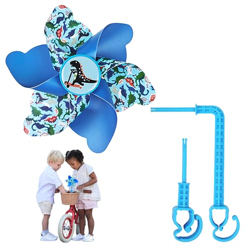 Ellxen Molinillo de viento para bicicleta infantil, juguete colorido para scooter, bonita decoración 3D, accesorios de bicicleta para juguetes infantiles, molino de viento para bicicleta, novedoso