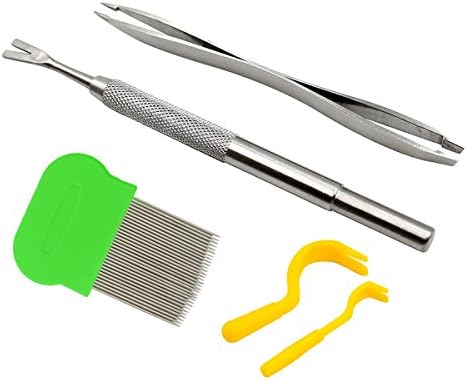 TANJILI Tick Remover, Tick Twister and Puller Removal Tool Set for Dogs, Cats, Horses and Humans - 5 Sets The Smart and Safe Way to Remove Ticks from Pets - Removes Ticks and Fleas Easily.