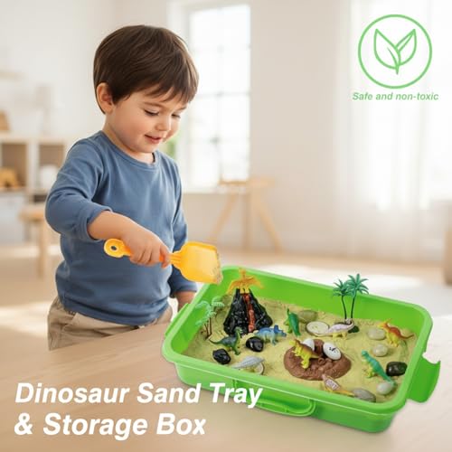 Plateau sensoriel pour enfants x2 avec couvercles et poignées pour activités ludiques nomades