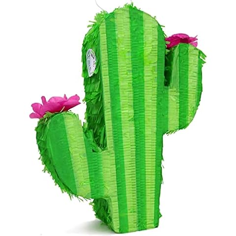 GIFTEXPRESS 17-Inch Cactus Pinata for Kids Birthday Party, Cinco De Mayo, Fiestas Decorations Party Favors (17 x 13 x 4 In) Cover