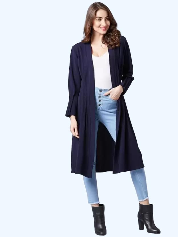 Image of IUGA Black Shrugs for Women Stylish (408 Blk )