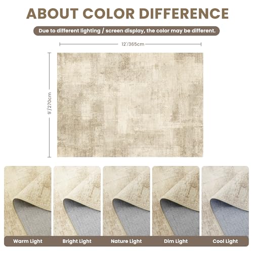 zesthome 9x12 Area Rugs for Living Room, Non-Slip Backing Washable Rug, Modern Abstract Area Rug, Stain Resistant Rugs for Bedroom, Ultra-Thin Large Area Rugs, Area Rug 9x12