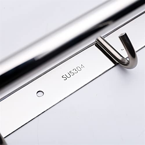 Qinhaixi Wall Mounted Laundry Drying Rack Folding Clothes Airer Towel Rail Dryer Hanger Coat Racks Retractable Washing Line Clothesline With Hooks Rod needed (Onecolor 9 Selfless dedication - Image 5