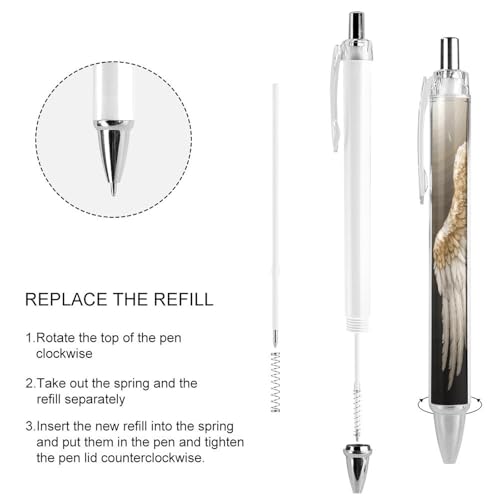 Stylos à bille rétractables avec prise en main super douce pointe moyenne 4x