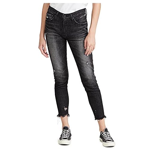MOUSSY VINTAGE Women's MV Diana Skinny Jeans, BLK, Black, 28