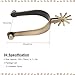 Vvikizy Horse Spurs, 2Pcs Western Cowboy Spurs, Zinc Alloy Vintage Spurs with Rotatable Gear, Men Women Horse Boot Spurs, Carved Decoration, for Equestrian Enthusiasts