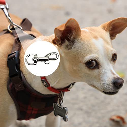 MICREEN Karabiner 30er Set, Hundeleine Karabinerhaken mit 360° Drehgelenk für Hundeleine Halsband Gurtband Tasche mit Camping Wandern Schlüsselanhänger