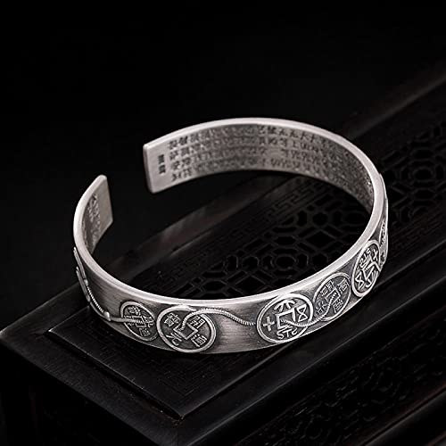 Bague pour femmes en argent s999 mat avec ouverture ajustable confortable