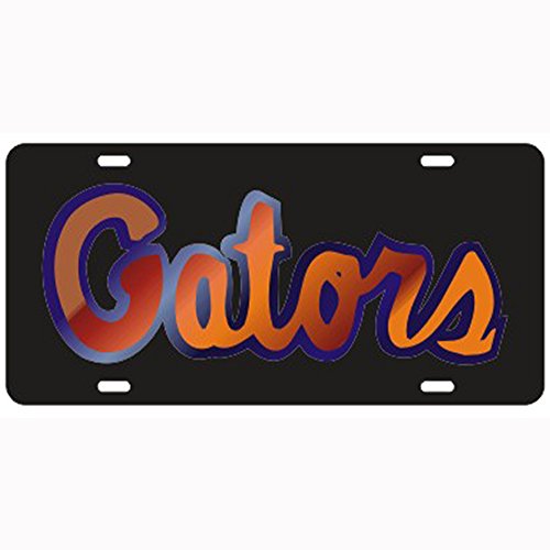 Craftique Florida Gators Black Laser Cut License Plate