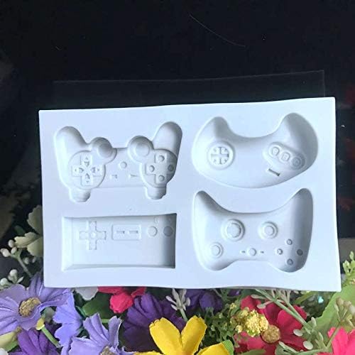 ゲームコントローラー ケーキフォンダン型 シリコンビデオゲームコントローラー型 ゲームパッド フォンダン型 チョコレート 樹脂 粘土