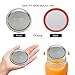 100-Count, WIDE Mouth Canning Lids for Ball, Kerr Jars - Split-Type Metal Mason Jar Lids for Canning - Food Grade Material, 100% Fit & Airtight for Wide Mouth Jars (86mm)