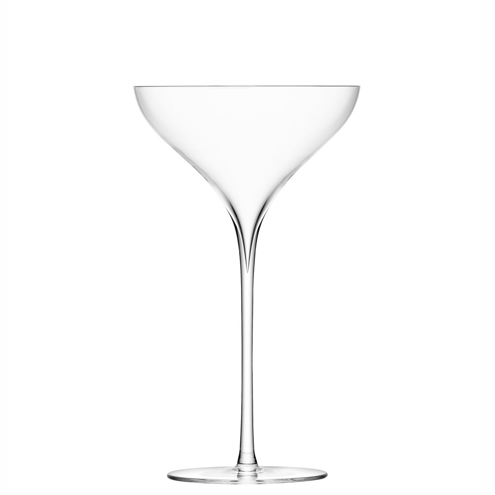 Lsa International 250 Ml Savoy Champagne Saucer, Clear (Pack Of 2)