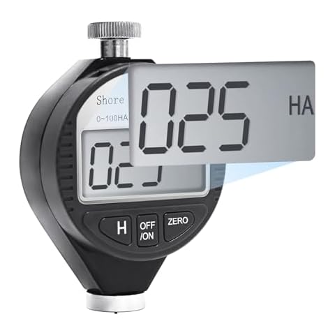 Gain Express Durometer Tester Shore A Hardness Tester, Rubber Tire Durometer Gauge 0~100HA Digital Hardness Meter with Large LCD Display Cover