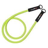 Bionic Body 20 lbs to 80 lbs Resistance Tube – Powerlifting and Strength Training Gear, Chartreuse, 20-Pound