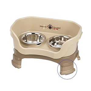 Neater Pet Brands – Feeder – Deluxe Model Adjustable Height – Mess-Proof Dog Bowls