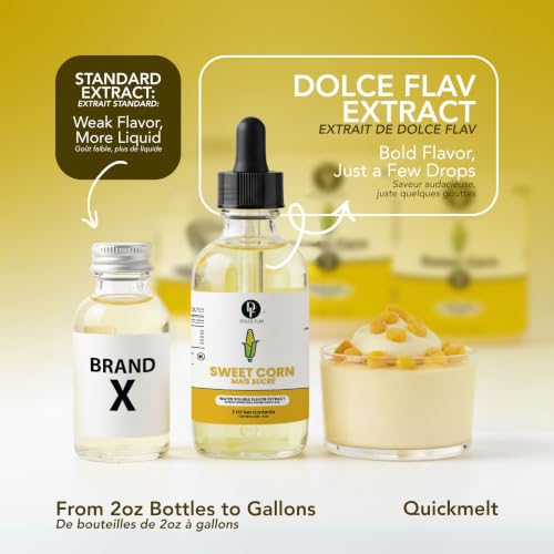 Image of Dolce Flav Natural Sweet Corn Extract | 2 Oz. | Baking Flavor Concentrate for Cornbread, Puddings & Smoothies, Included Measured Dropper