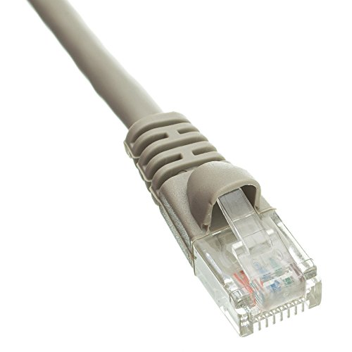 Cablewholesale Cat6 Ethernet Cable, 24Awg, Rj45 Gold Plate Connector, Etl, 4 Pair Stranded Copper, Snagless Boot Unshielded Twisted Pair (Utp) Internet Network Patch Cable, 4 Foot, Gray #TOP1