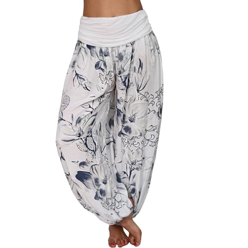 Pantalon d'été léger pour plage et vacances en style hippie chic et décontracté