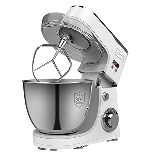 YGTMV 1000W Robot De Cocina Multifunción,6 Velocidades Amasadora De Pan Para Repostería,Bol De Acero Inoxidable 5 L,Bajo Ruido,Batidora Amasadora Con Antideslizante,Plata Cover