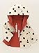 WIAINIBIBI Girls' clothing Spring Autumn fashion hooded jacket Baby girls' polka dot outerwear (US, Age, 4 Years, 5 Years, red)