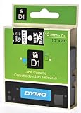dymo 45021 label band 12mm Color de impresión: negro, blanco, al 5% de cobertura