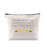 G2TUP Ballet Girl Make Up Cosmetic Bag Dancer Gifts for Women Girls Motivational Quote Gift for...