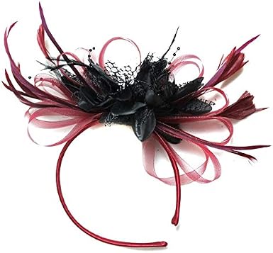 Black Fascinator Headband Wedding 