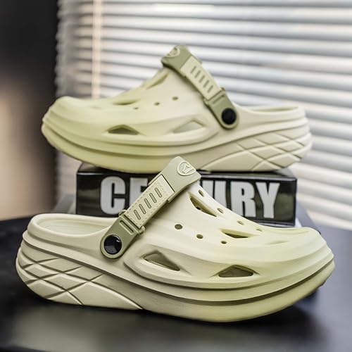 Men's and women's perforated shoes with non slip thick soled EVA sandals for external wear2