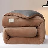 CVERTHAF Manta Extragrande y cómoda de Lana de Cordero para otoño e Invierno • Manta cálida de Color Liso para Adultos y niños • Ropa de Cama Esencial y acogedora para Las Noches frías