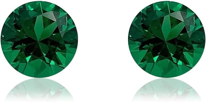 2Pcs Round Brilliant Shape Imitative Loose Emerald Nigeria Ubuy