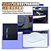 Car Emblem Removal Tool, Vinyl Wrap Tools Vehicle Surface Logo Emblem Remover Plate Line with 4pcs PE Cords, for Vehicle Vinyl Wrap Paint Protection Film Tools Application (Silver)