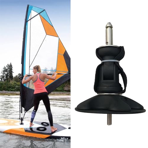 ZEPFJHE Windsurfing Mast Base Universals Joint 360 Degree Rotate Surfing Baseplate Sail Base Surfing Tendon Joint Mast Foot Base