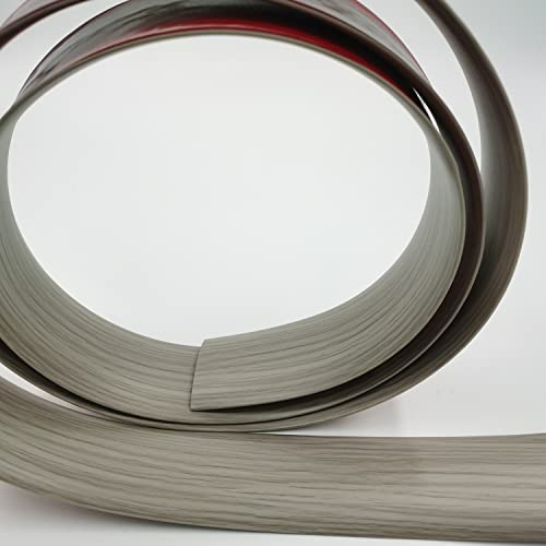 Zeyue Transition Profile Floor Cover Strips Flooring Transition Strip Vinyl Door Bar Floor Edge Trim Laminate Floor Joining Strip Floor Strip Floor Bar Flat Divider Strip (4Cm, Grey Wood Grain) #TOP6