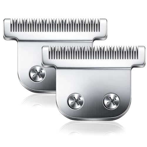 02144 Detachable T Blade Compatible with Wahl Replacement Blade for Trimmers 9864/9864SS/9686/9818A/9854L/9876L/9854 /WSS3L/SS2L (Silver(2PCS))