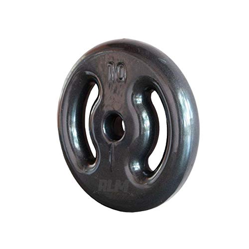 Anilha Emborrachada 10 Kg - Preta