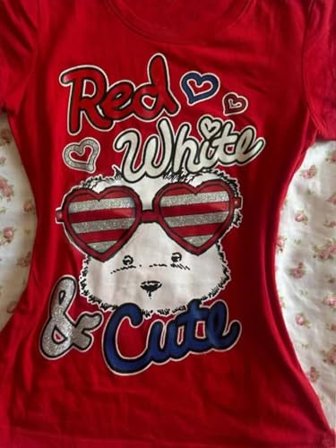 Image of Kawaii Cutecore Harajuku Y2k 2000s Tops Summer Preppy Aesthetic Alt Goth Emo Short Sleeve Graphic Tees