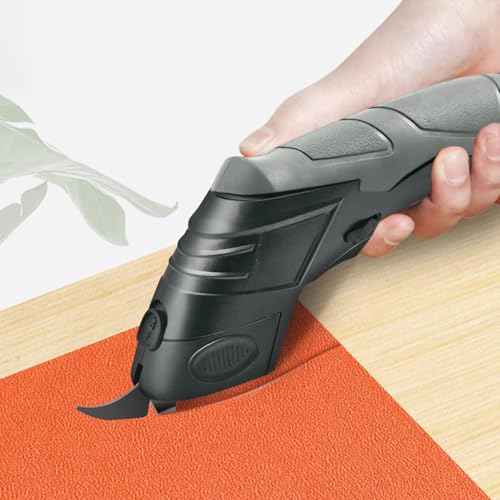 Uniharpa Cordless Rechargeable Electric Scissors - Powerful Cardboard & Fabric Cutter - Includes Blades & Case