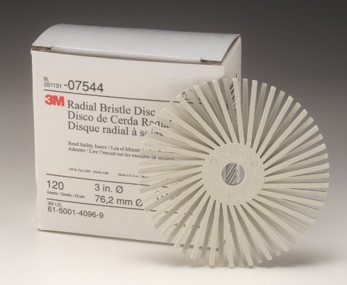 Image of Scotch-Brite Radial Bristle Disc, 3 in x 3 /8 in 120, 10 per Carton