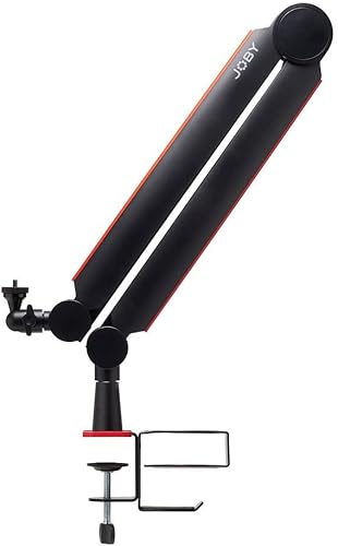 Miniatura 3 de JOBY Wavo Brazo Boom, brazo de micrófono profesional para serpentinas y podcasters, brazo silencioso, soporte para tazas y auriculares, abrazadera