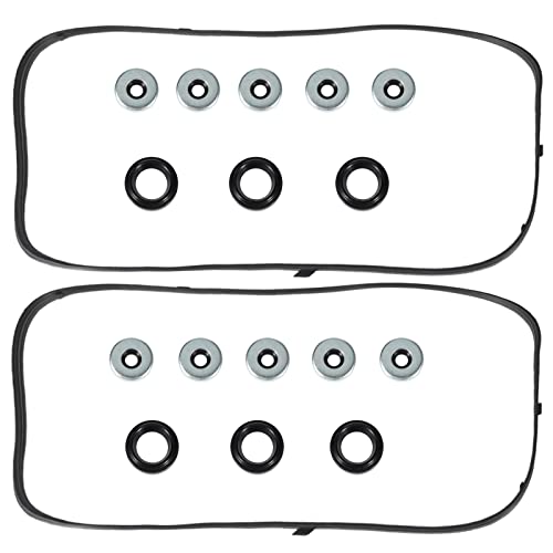 Wollvon Valve Cover Gasket Set Vs50607R 0361708 Compatible With Acura Mdx Rl Tl 3.5L Compatible With Honda Accord 3.0L 2003-2004 Odyssey Pilot Ridgeline 3.5L 2006-2008 Saturn Vue 3.5L 2004-2007 #TOP19