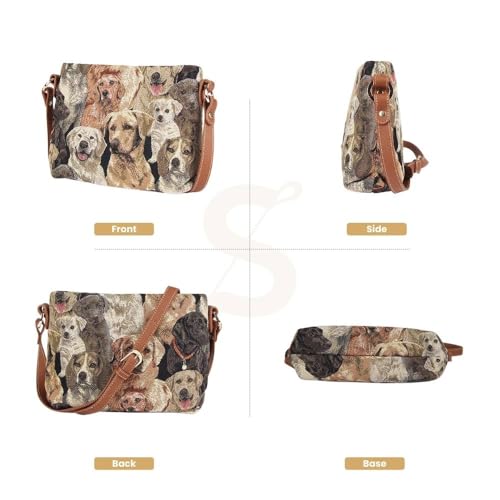 Image of Signare Tapestry Crossbody Bag Sling Shoulder Purse for Women