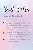  Soul Sister: A beautiful pastel blank lined journal soul sister notebook for best friends and besties