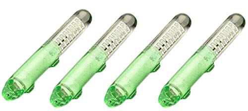 LED 4PACK Deep Drop Underwater Fishing Flashing Light Bait Lure Squid, 500hrs Lifespan, 600M Deep (White)