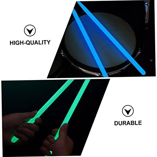 4Pcs Baquetas Luminosas para Batería con Agarre Cómodo Blanco miniatura 6