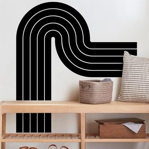 Large Arch Wall Sticker Black Arch Wall Decal Peel and